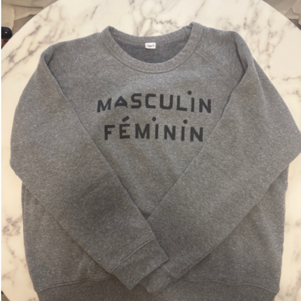 Clare V. Mas/Fem Sweatshirt-Gray/Size L